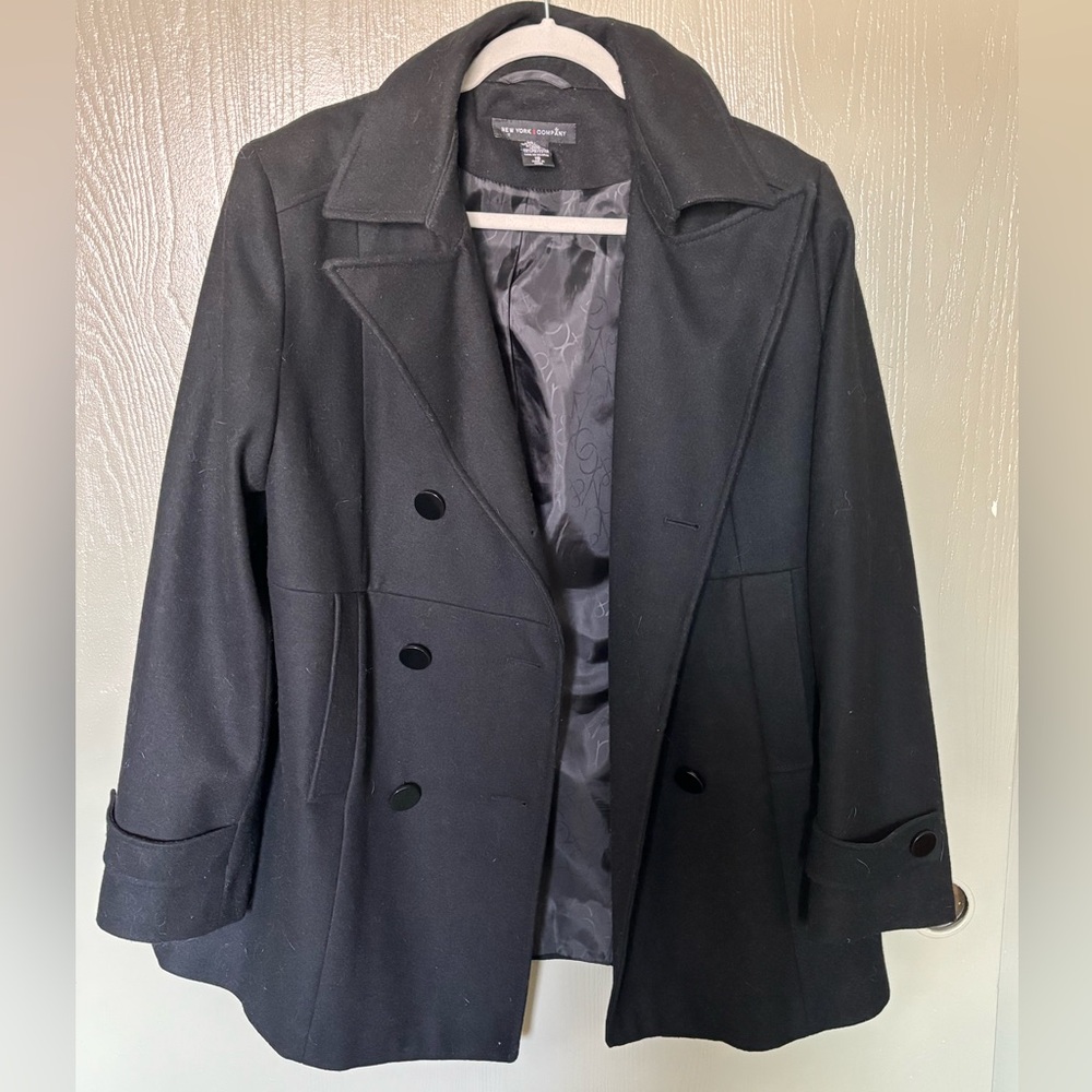 Black wool coat NY&CO